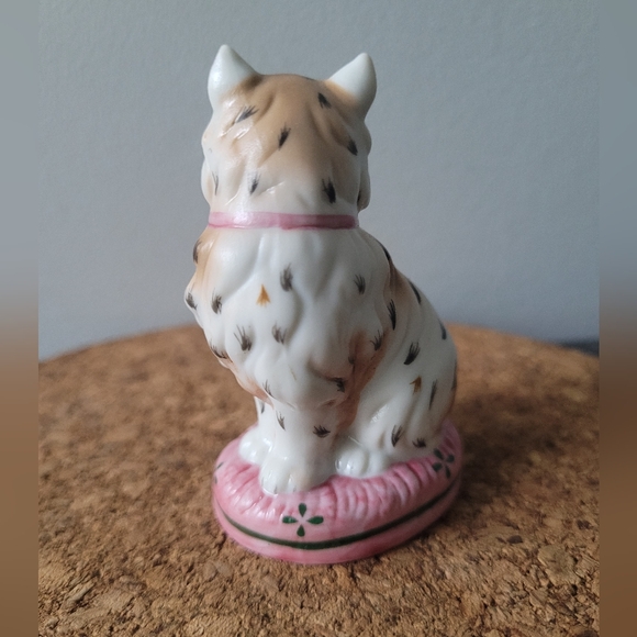 Cat Figurine Franklin Mint Porcelain Design 1986 - Picture 3 of 5